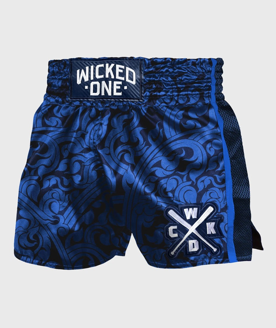 MUAY THAI SHORTS INTENSITY BLUE