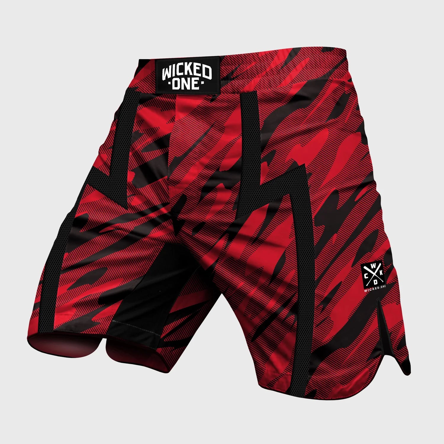 MMA SHORT EAGER UPSET RED