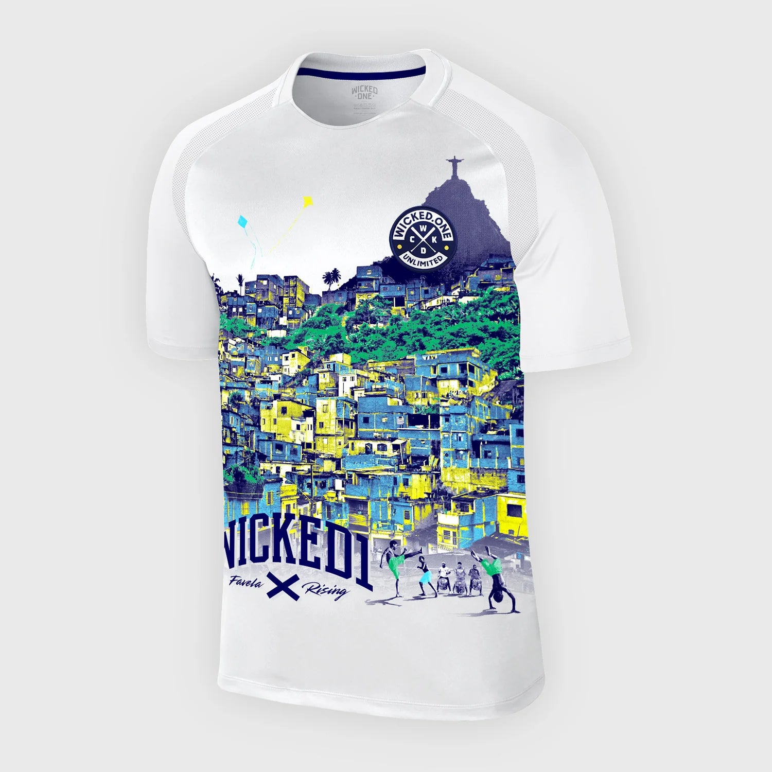 FAVELA RISING WHITE TRAINING SHIRT