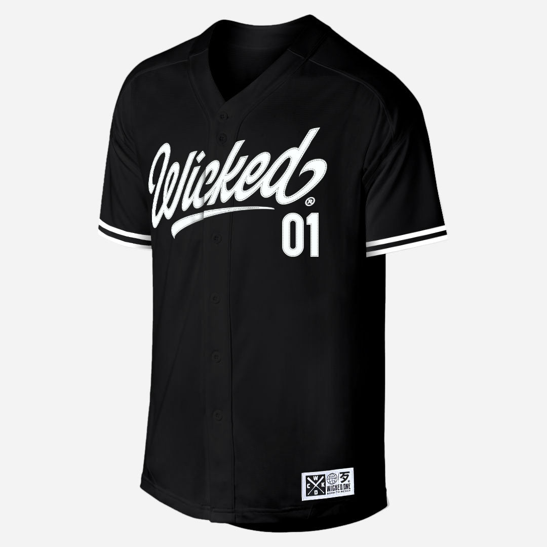BLACK ROLLIN BASEBALL SHIRT