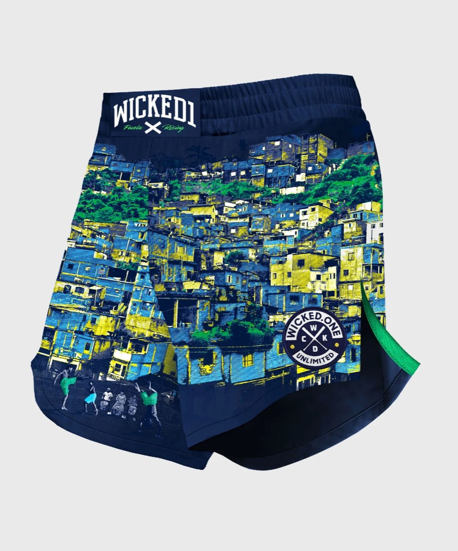 MMA SHORTS ELEMENT FAVELA RISING NAVY