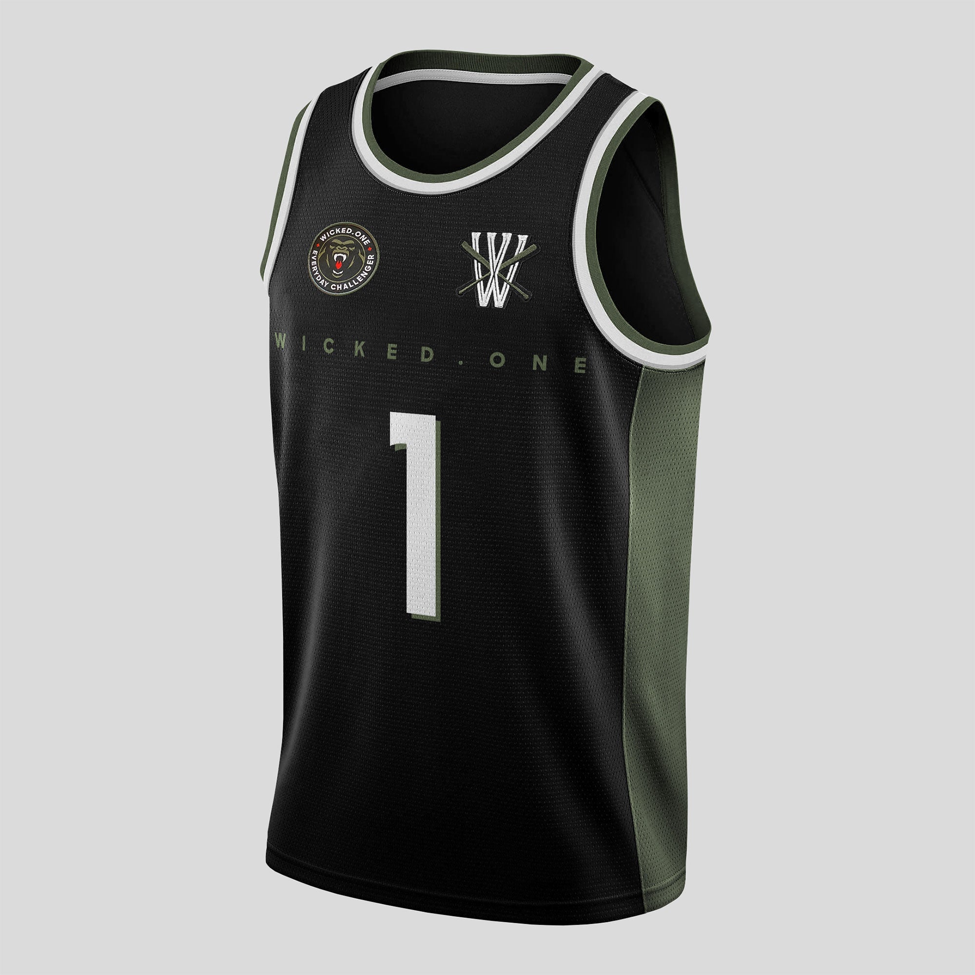 WHACKS BLACK &amp; KHAKI TANK TOP