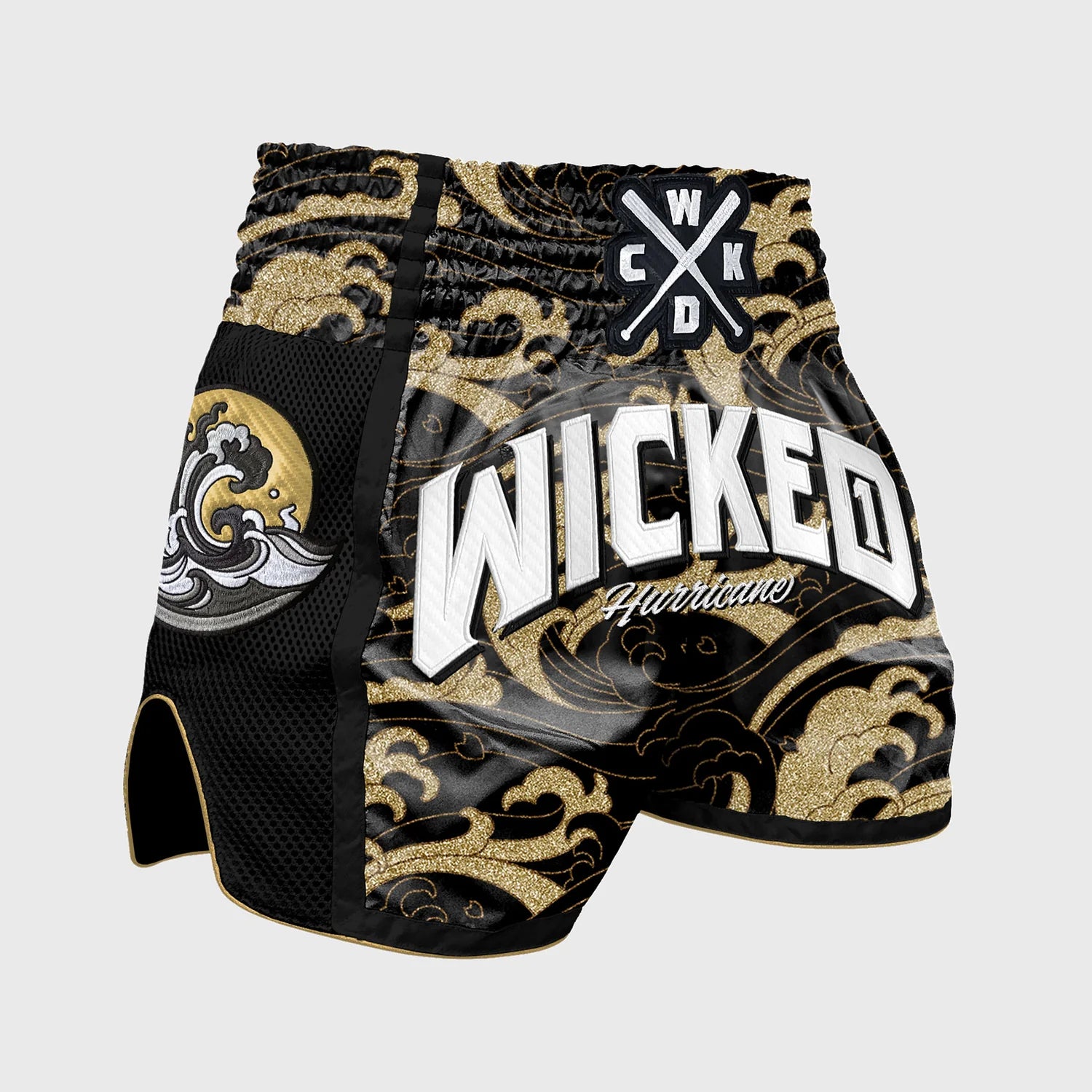 MUAY THAI SHORT HURRICANE GOLD