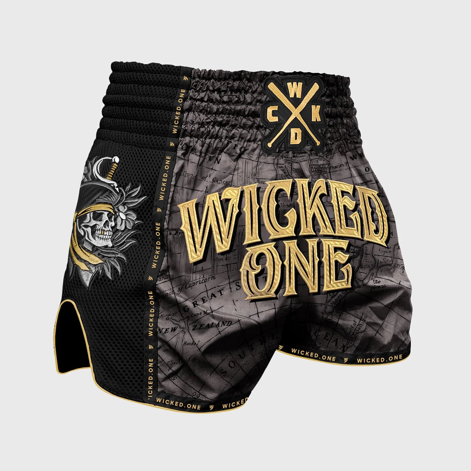 MUAY THAI SHORT HACKER GREY