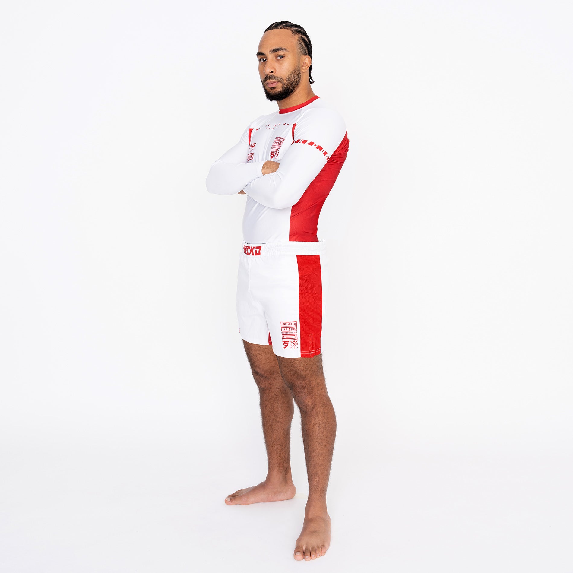MMA SHORT TRACK WHITE